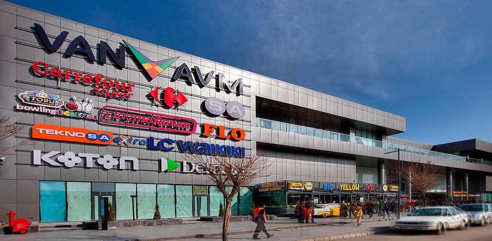 مرکز خرید AVM در شهر وان ترکیه
