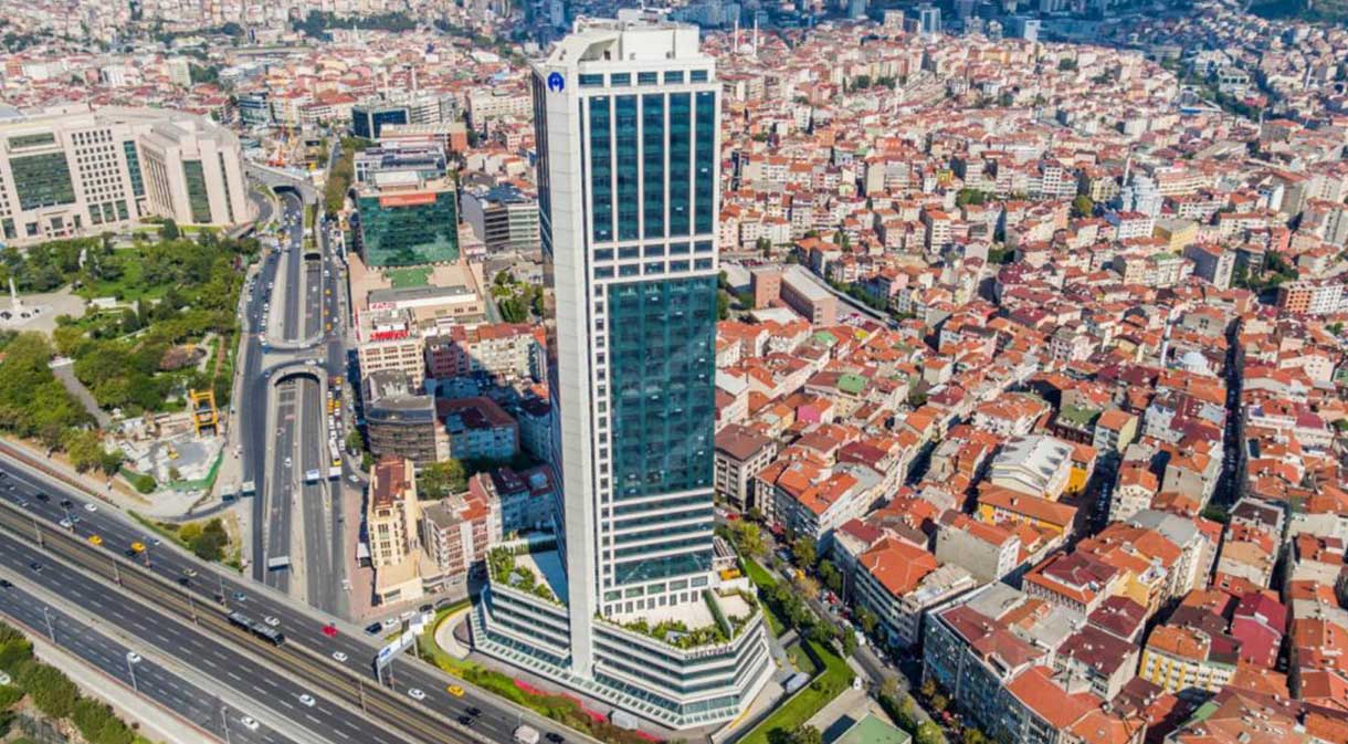 تصویر پروژه اداری nurol tower شیشلی استانبول